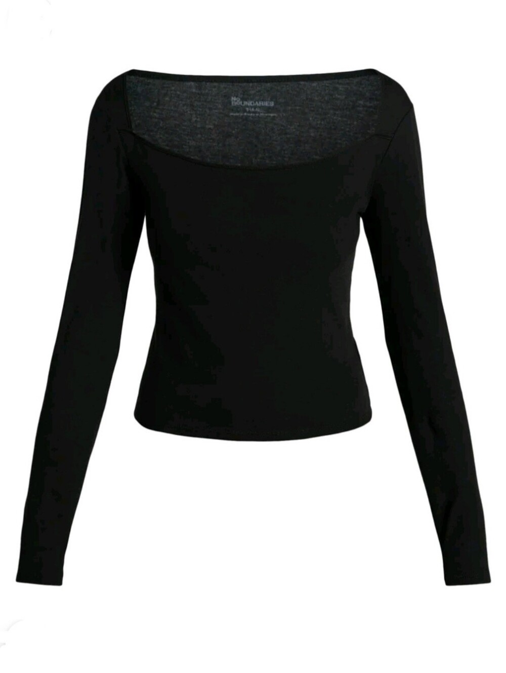 No Boundaries S 90s Square Neck Top